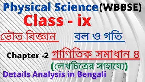 Physical Science class 9 chapter 2 in Bengali || Force &Motion|| WBBSE ।।ভৌত বিজ্ঞান ।। বল ও গতি।।