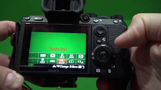 Sony a7iii Movie Recording Aperture Priority Tutorial