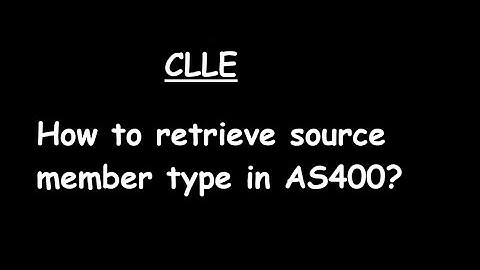 How to retrieve source member type in AS400?
