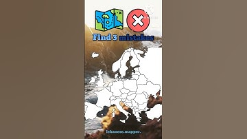 Find 3 mistakes #europe #fyp #viral #shorts #mapping #geography #mapper #lebanese.mapper.