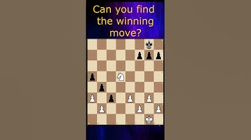 Can you spot the only Move? | Daily Chess Puzzle #35 #shorts