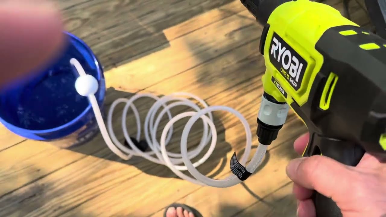 Review on Ryobi 18V 600psi portable pressure washer.