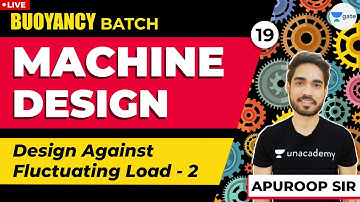 Design Against Fluctuating Load - 2 | Machine Design | Lec - 19 | GATE 2021 ME Exam