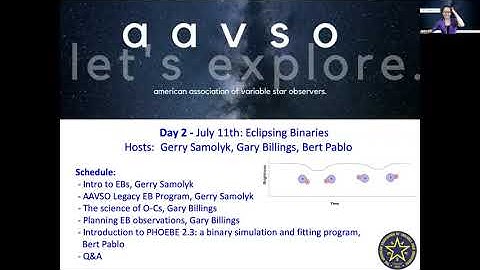 Eclipsing Binaries Observing Section Webinar