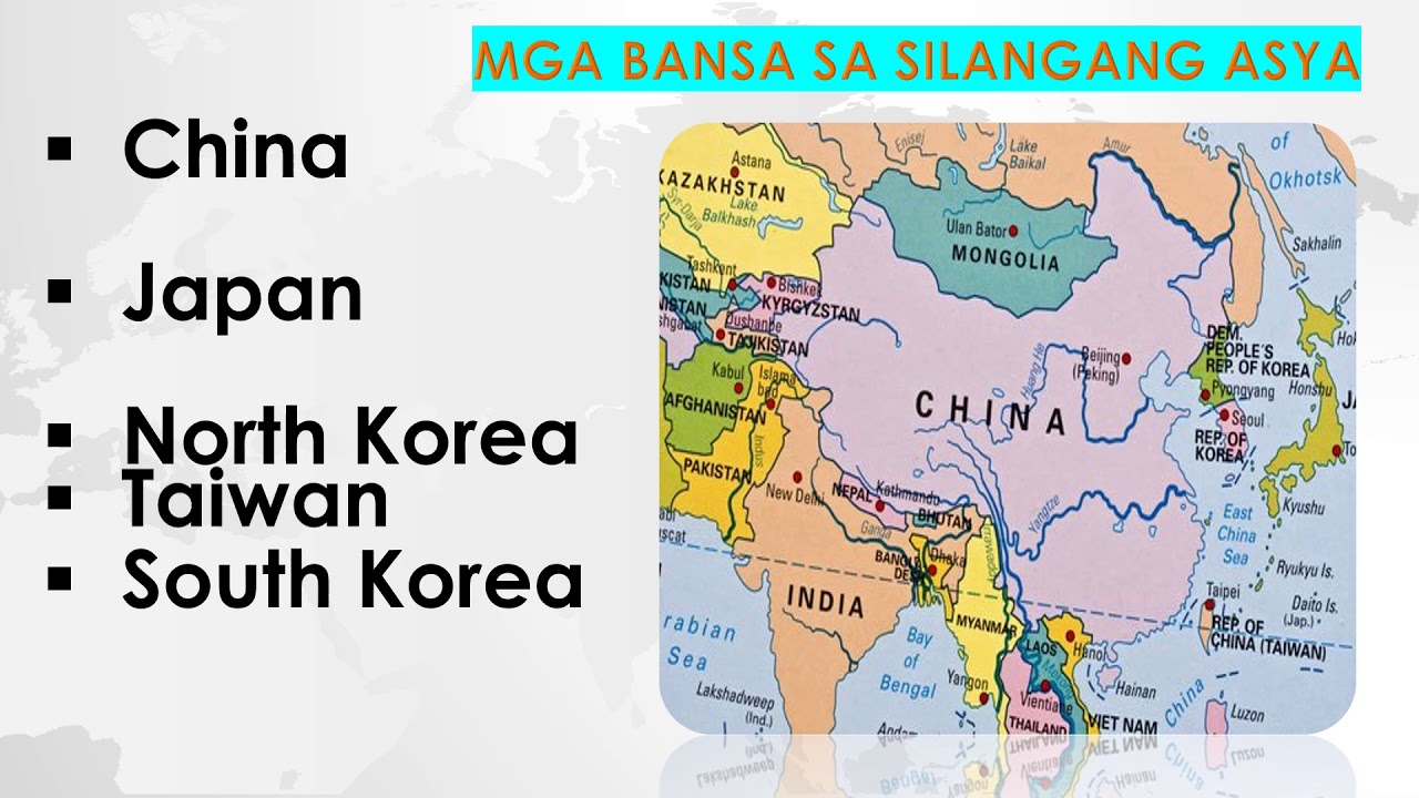 Mga Rehiyon Sa Silangang Asya