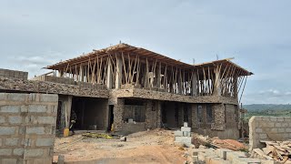 Building in Ghana 🇬🇭 update from Aburi Mountain📍#stevenstonedesign