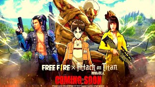 Attack on Titan FreeFire/FreeFire x Attack on Titan New Collaboration/Attack on Titan Event FreeFire