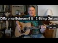 What Is The Difference Betwteen A 6-String & A 12-String #Guitar?