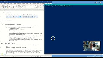 Powershell console keyboard shortcuts