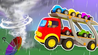 Die Helfer Autos.🌪 Der Tornado. Zeichentrickfilm auf KinderLernTV | NEUE FOLGE