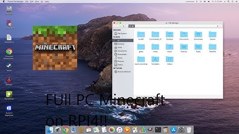 Full PC Minecraft on a Raspberry Pi 4!