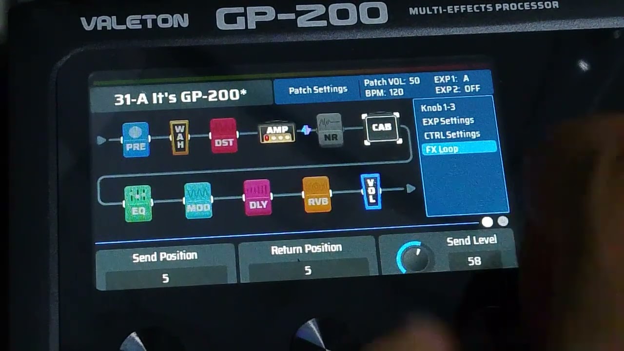 Valeton gp200 effect loop setting (thai language)