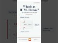 What is an HTML Element?