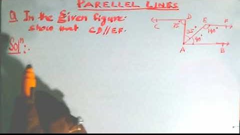 In the given figure show that AB is parallel to CD,parallel lines class 7,8