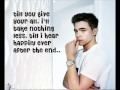 Not Your Enemy - Jesse McCartney LYRICS