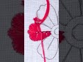 Super Flower Hand Embroidery Tutorial with Pearls #shorts #tutorial #trending #diy  #embroidery