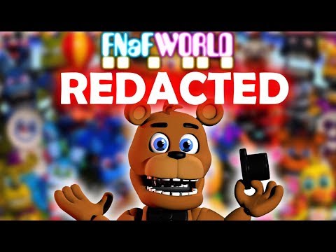 FNAF WORLD REDACTED!! [Hard Mode] 