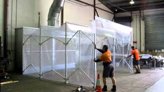 MastreFlex 169/3 Retractable Spray Booth – Retracting Video