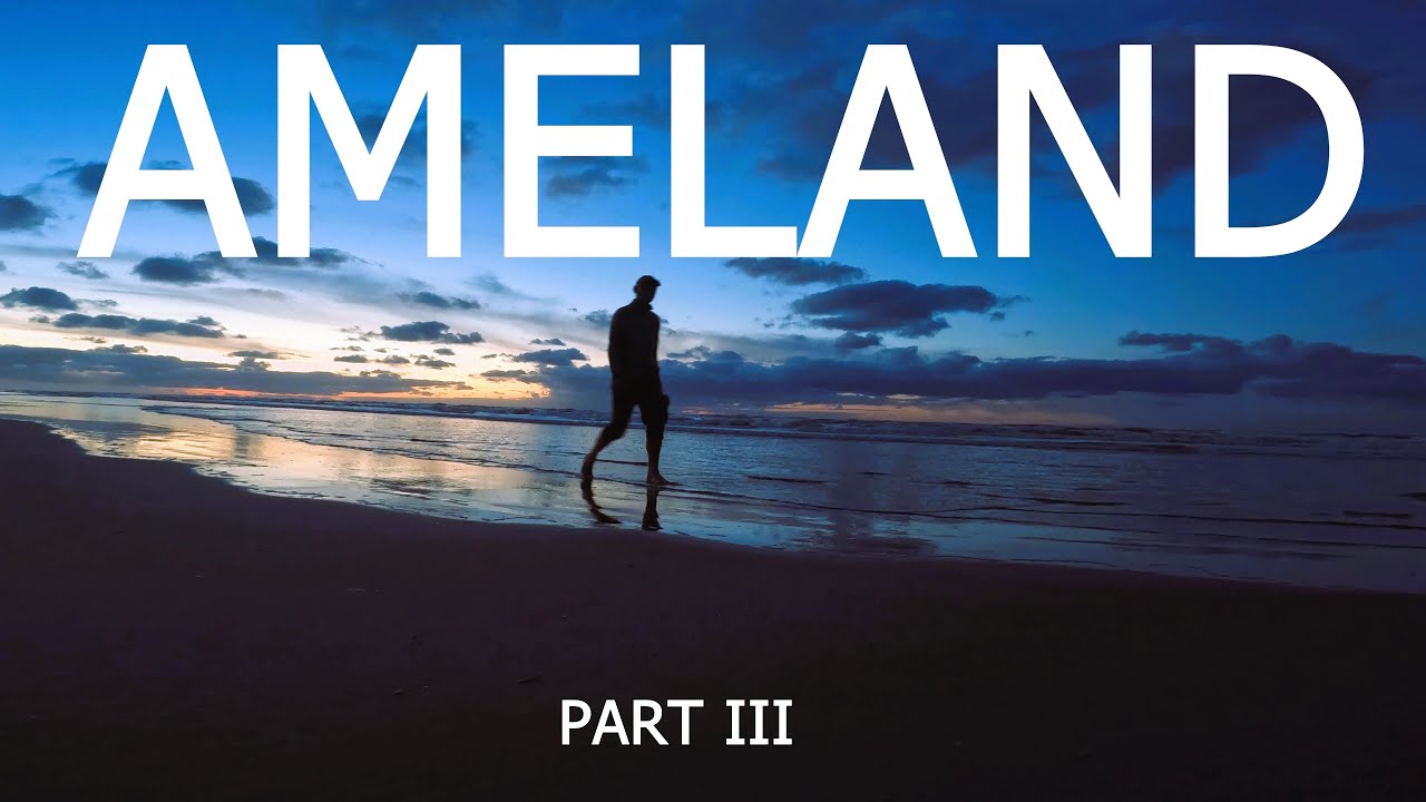 Ameland [Part III] Sunset walking 4K - Amazing nature, ocean sounds and beautiful sunset