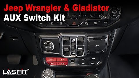Jeep Wrangler JL & Gladiator JT AUX switch bank install from Lasfit
