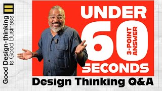 Under 60 Seconds: Design thinking Q&A | Dharam Mentor #designthinking #design  #business #marketing
