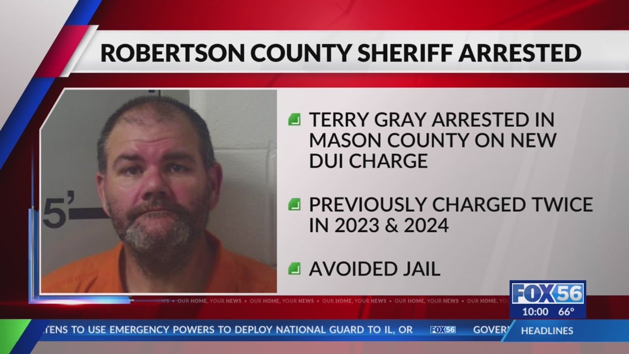 Robertson County sheriff arrested on DUI charges - YouTube