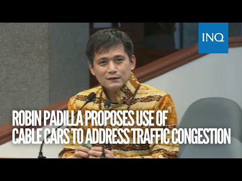 Robin Padilla proposes cable cars to address traffic congestion