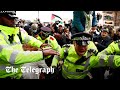 Propalestine protesters clash with police during london march