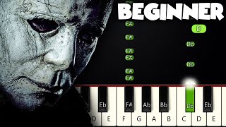 Halloween Theme - Michael Myers | BEGINNER PIANO TUTORIAL + SHEET MUSIC by Betacustic