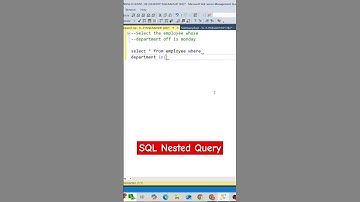 🧠 Master SQL Nested Queries in 1 Minute! #shorts