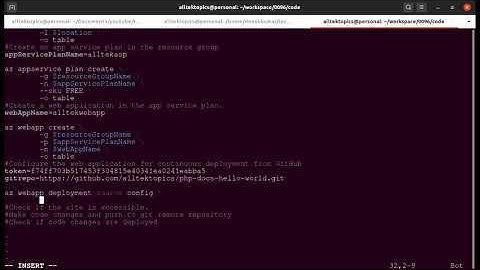 How to do continuous deployment in azure app service