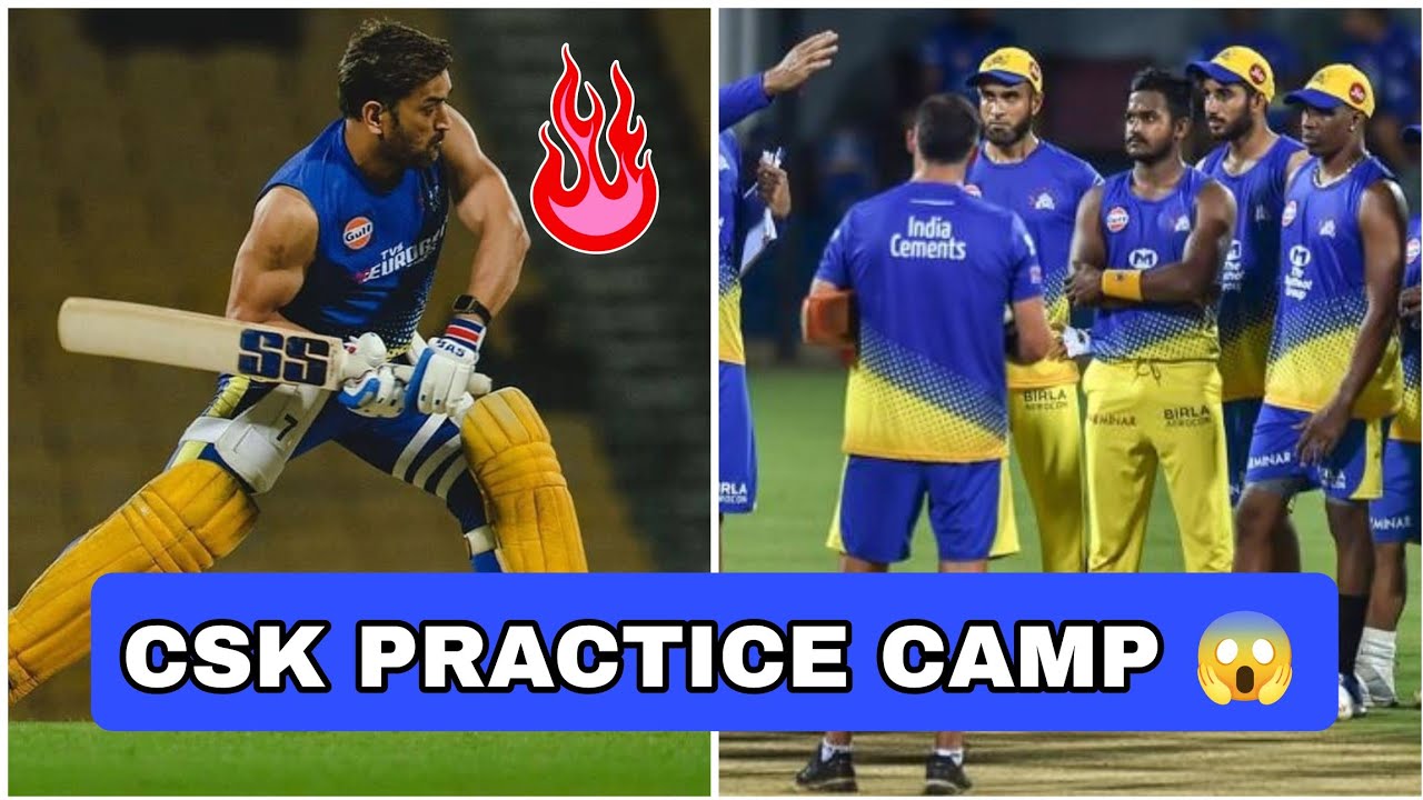 Csk Started their practice camp ahed of ipl 2026 | ms dhoni practice session