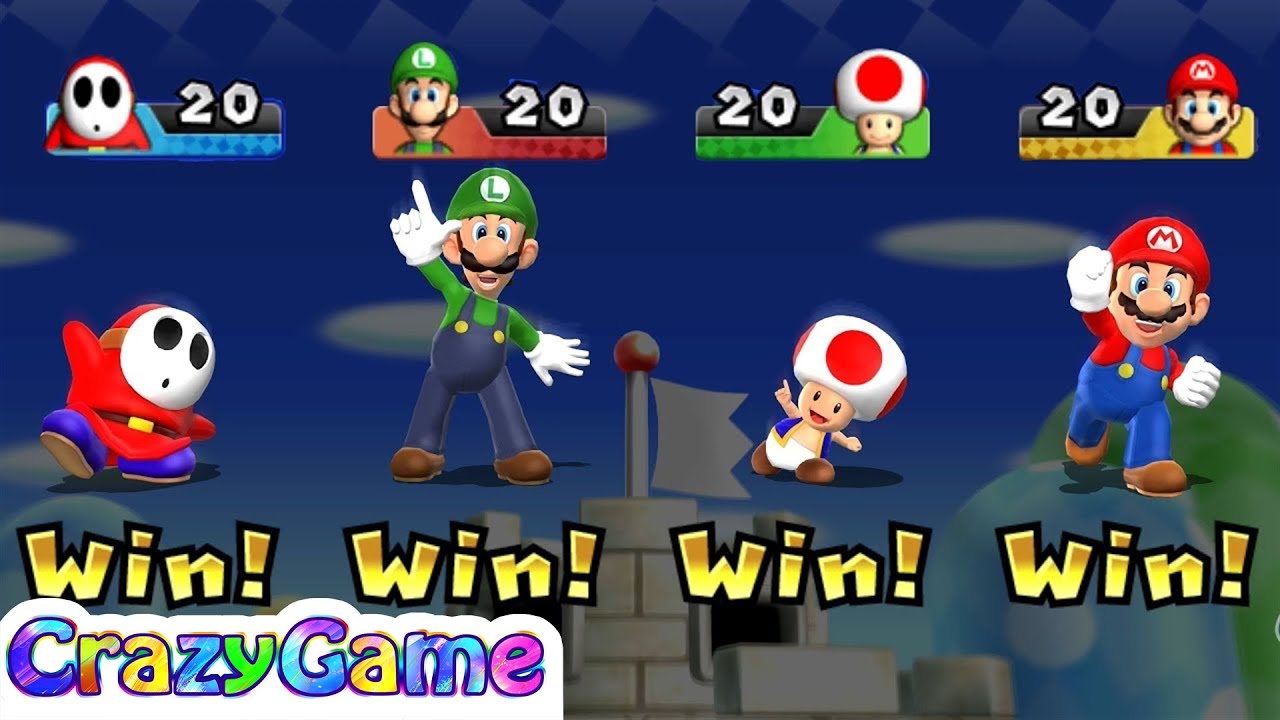 Mario Party 9 Step It Up - Shy Guy v Mario v Luigi v Toad (Player Master Difficult) | Crazygaminghub