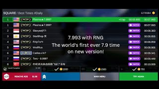 Bhop Pro: Square WR + PB ( 9.328 / 7.993 ) World's 1st Sub 8 New Version! screenshot 2