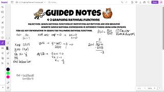 guided notes ha 4 2 graphing rational functions v1 720p