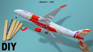 Making aeroplane model | Airbus A350900 Air India new livery