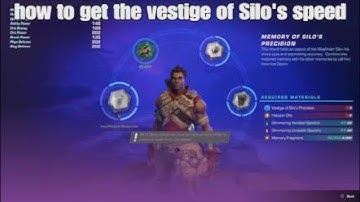 How to get the vestige of Silo