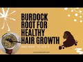 The best way to use Burdock Root for hair growth.