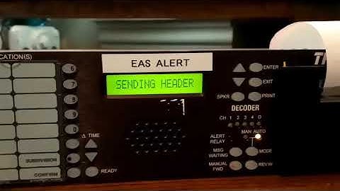 TFT EAS 911 Required Weekly Test