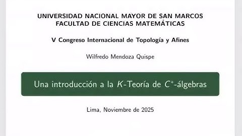 Una introducción a la K-Teoría de C*-álgebras