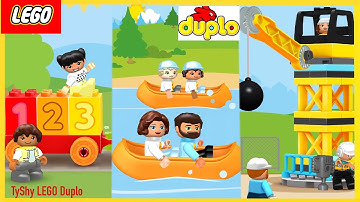 LEGO DUPLO | number train 🚂 | family camping 🏕 | construction site 🚧