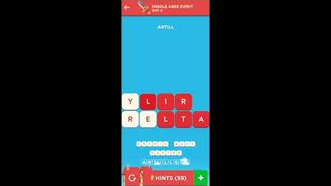 WordBrain 2 Middle Ages Event Day 4 May 11 2021 Answers and Solutions