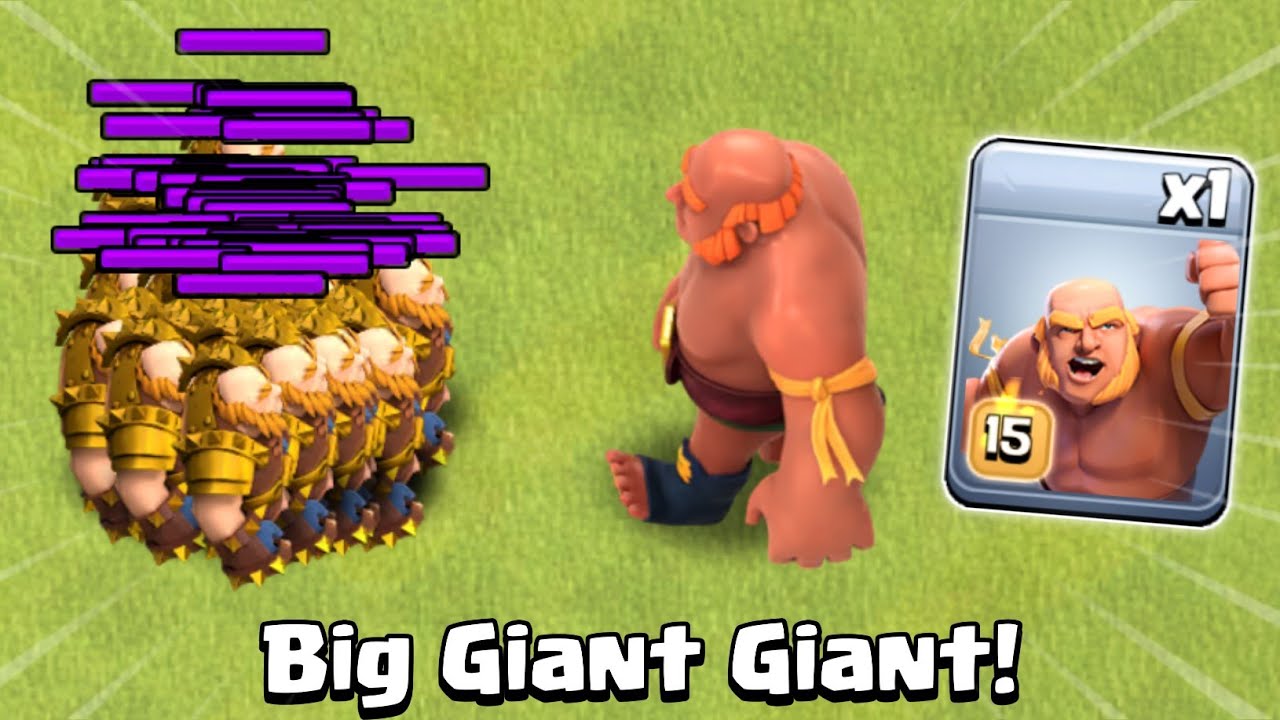 Giant Giant vs All Max Troops | Clash of Clans