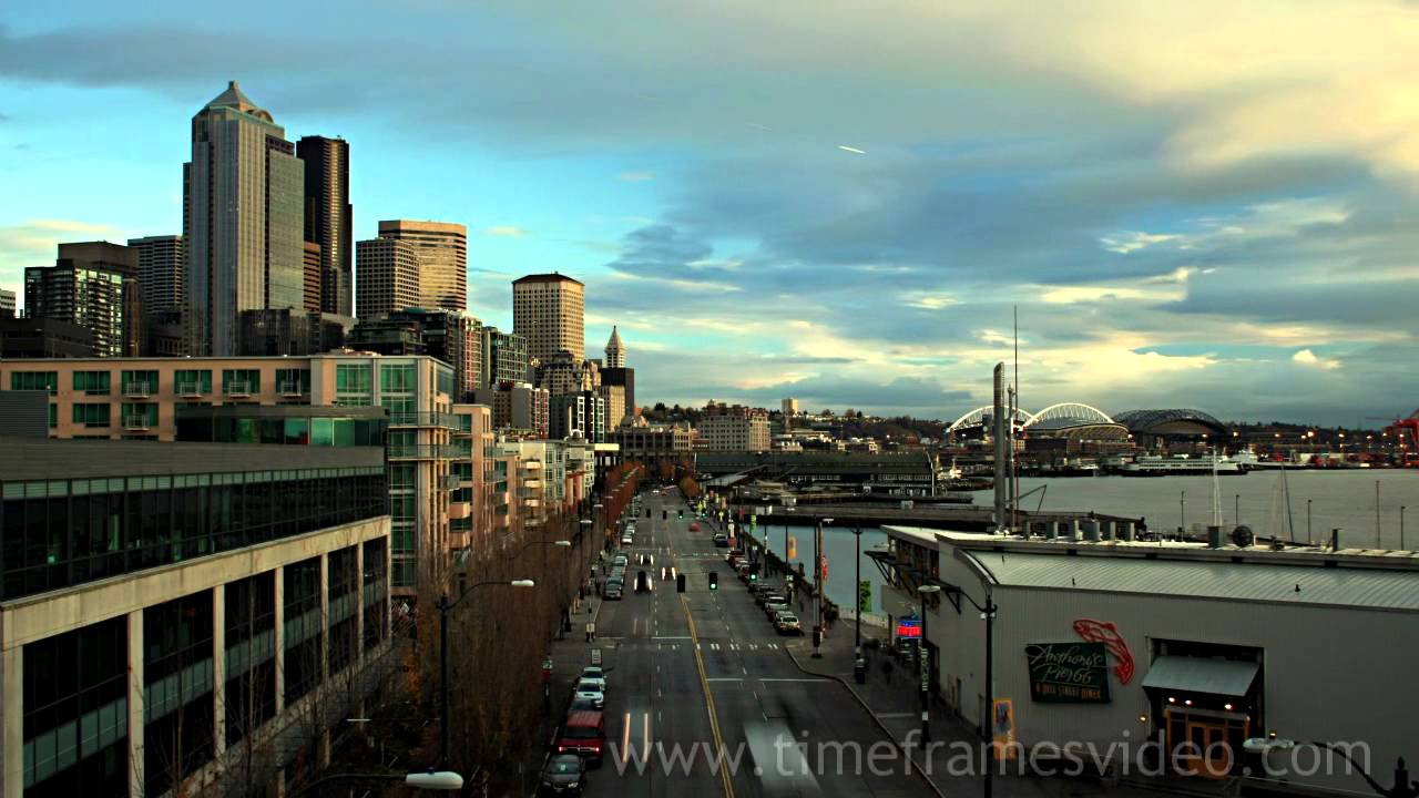 free footages for after effects SEATTLE TWILIGHT - ALONG THE WATER