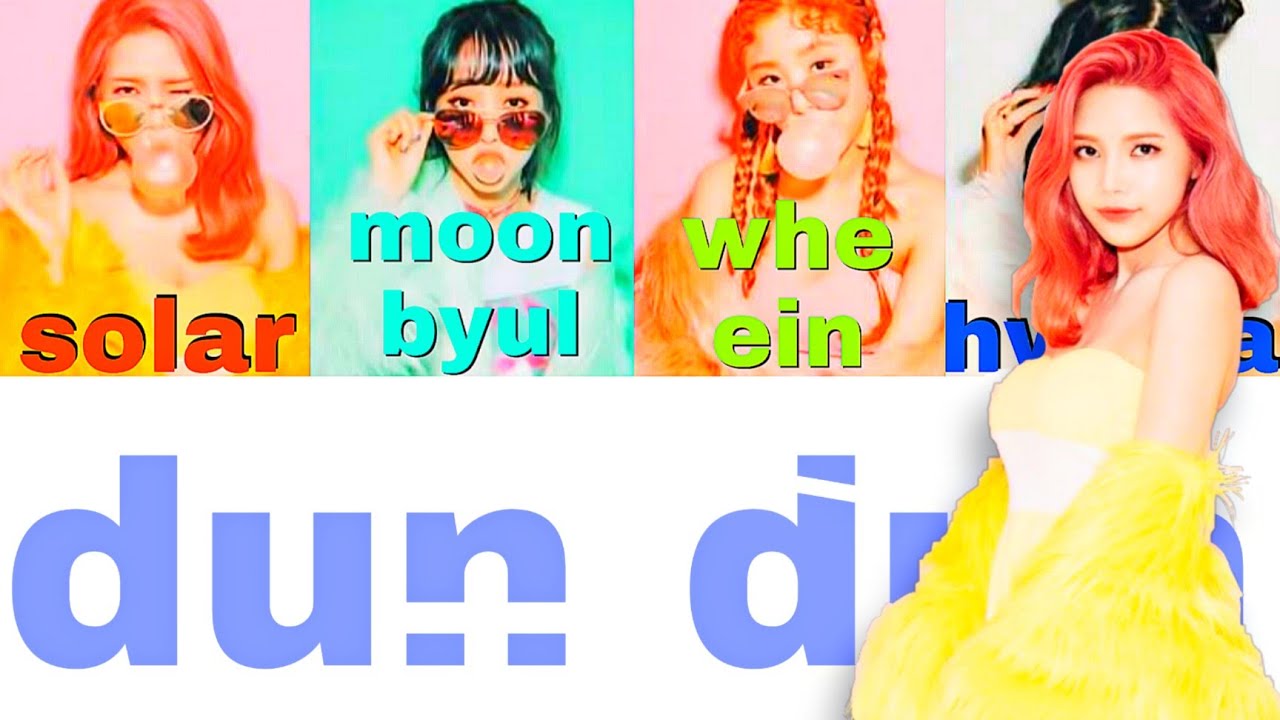 mamamoo (by everglow)dun dun color coded YouTube