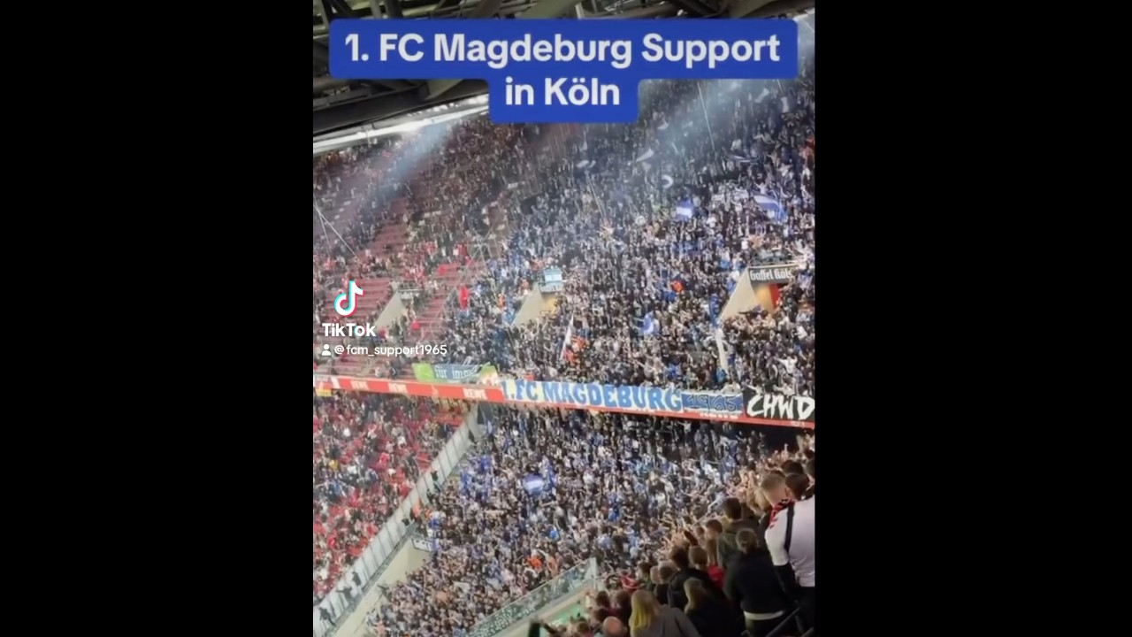 Unser Club is unbesiegbar niemand kann uns aufhalten 💙🤍🔊        Köln VS Magdeburg