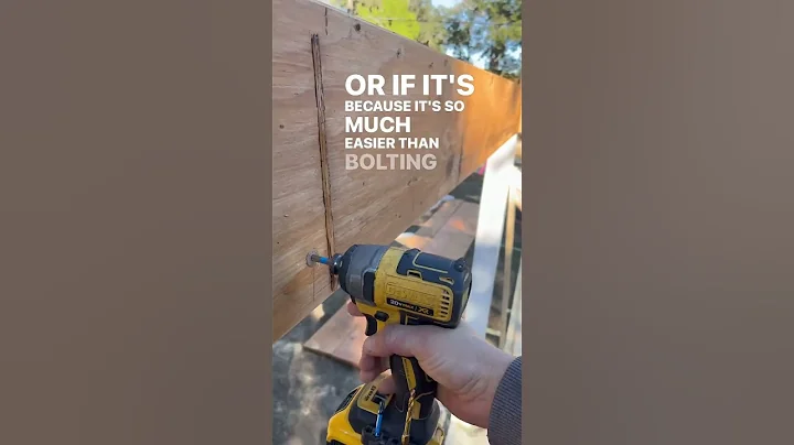 Timber Screws are Awesome! SDWS #screws #framing #construction