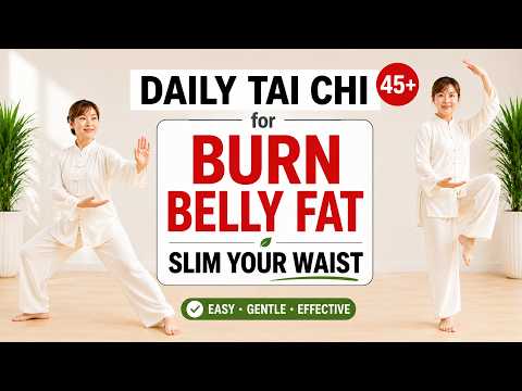15-Min Daily Tai Chi for 45+ 🔥 Burn Belly Fat & Slim Your Waist