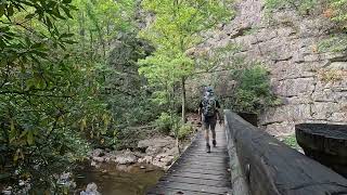 Laurel Fork Falls hike in Cherokee NF
