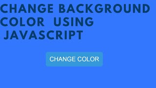 Change Background color on Click | Javascript,Html&Css Project